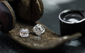 Carbonado Diamond Ring